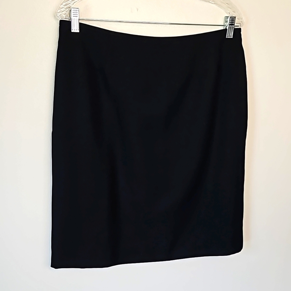 Evan Picone Black Pencil Skirt Women Size 10